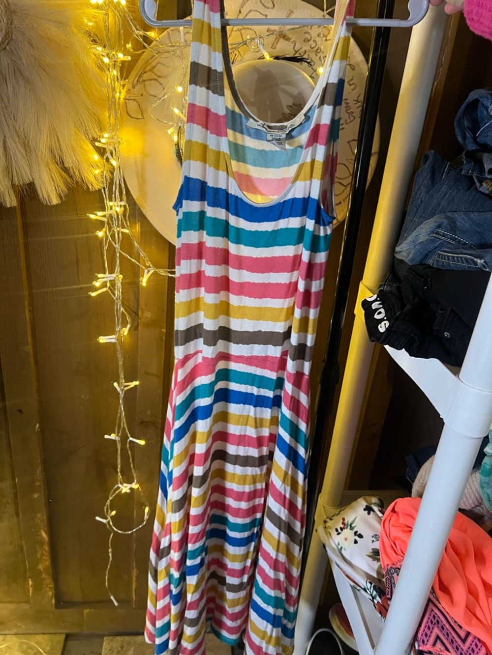 American Rag Multicolor Striped Tank Dress